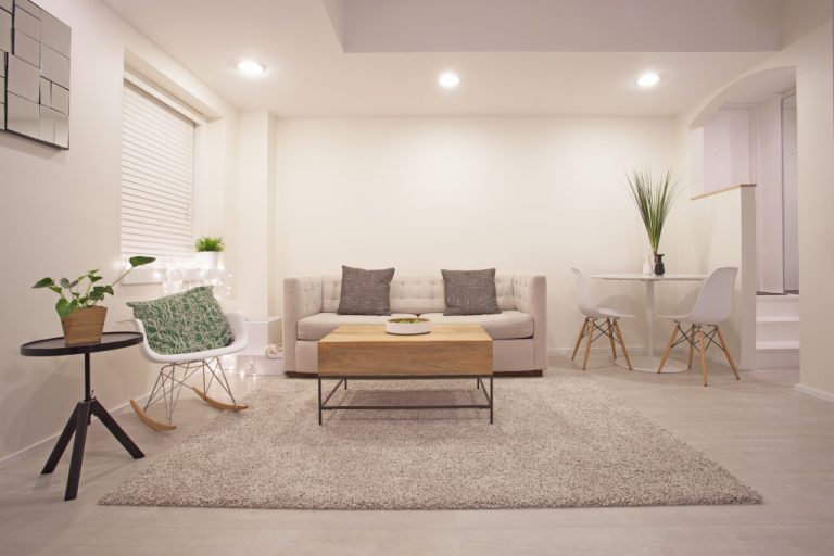 minimalist living room of apartment